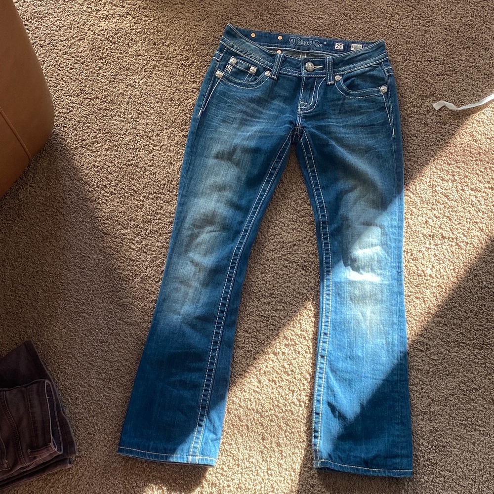 Miss Me Women's Boot Cut Jeans - Dark Blue